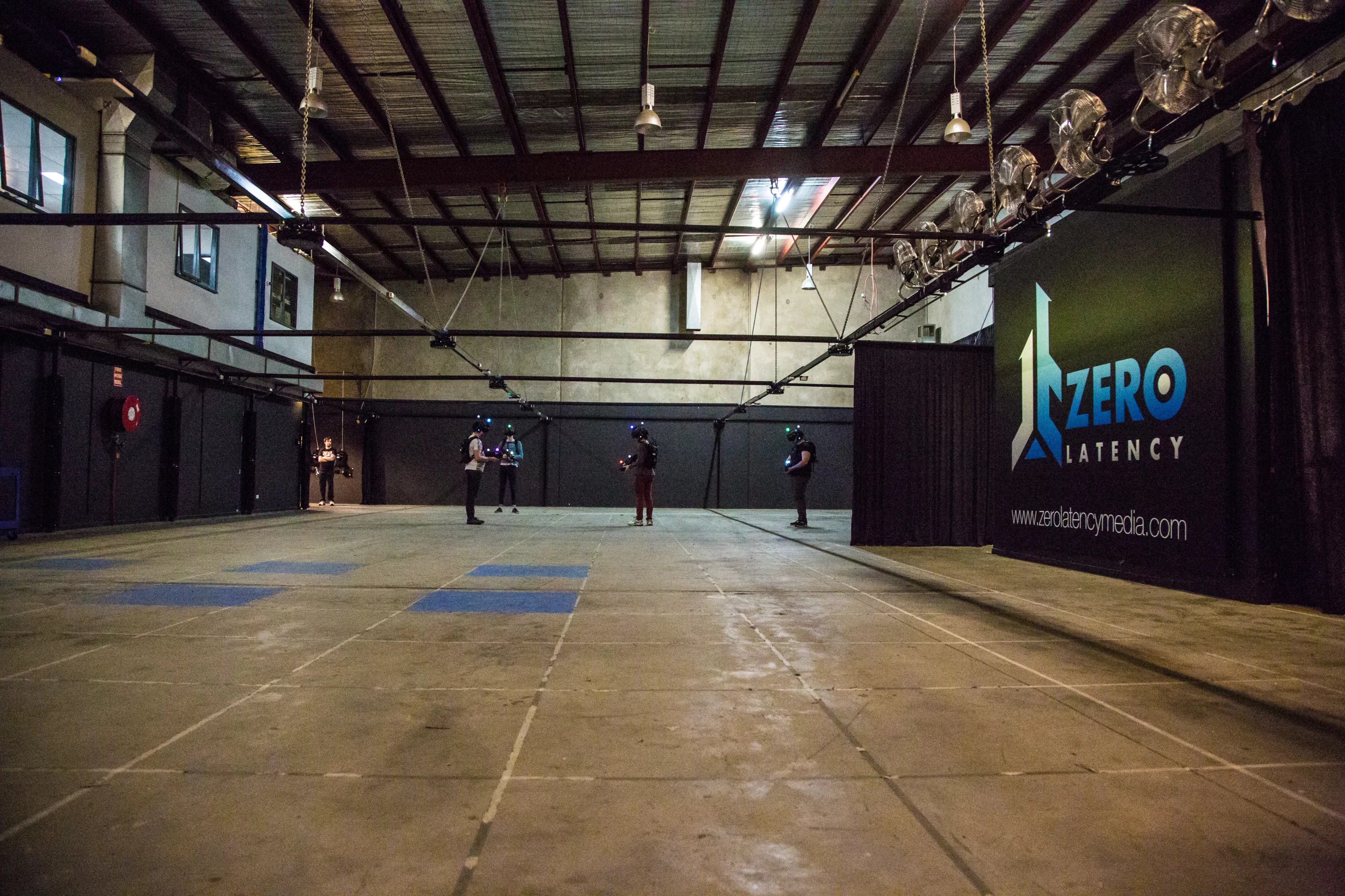 The game space is 375 square meters (4,036 square feet), making it one of the biggest motion capture zones in the world