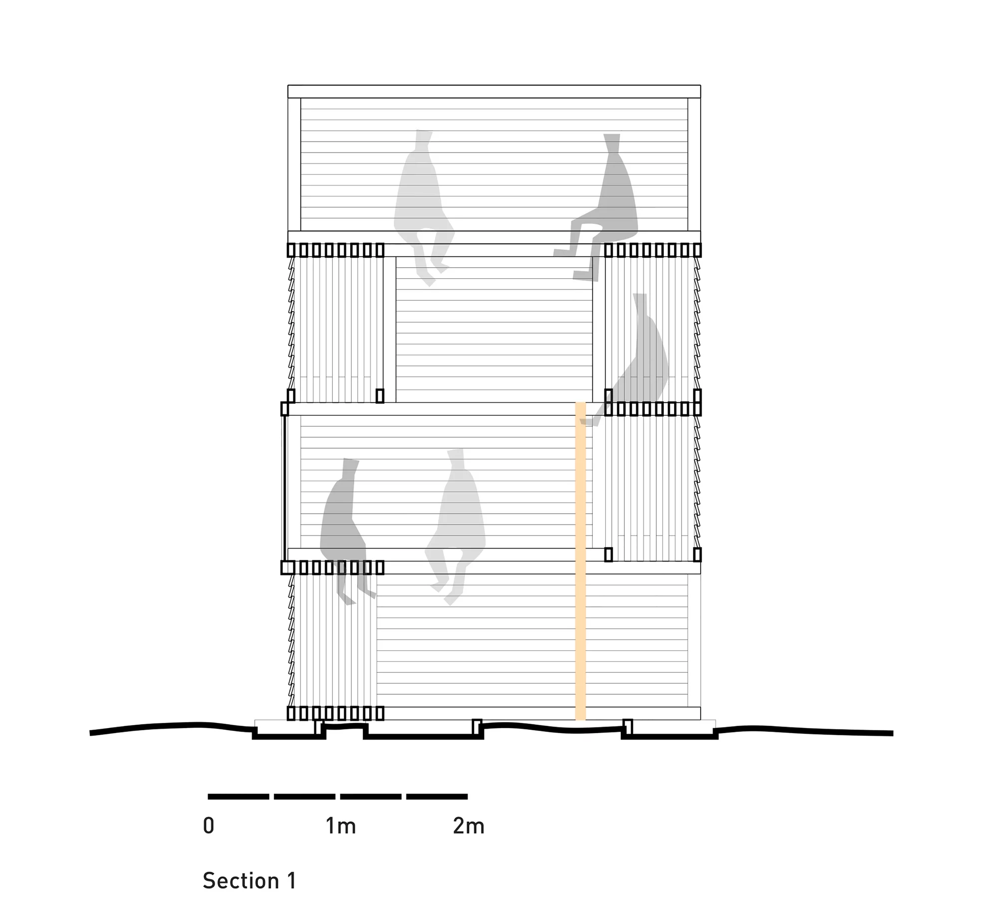 Architectural drawing of the Nomadic Shelter (Image: SALT Siida Workshop)