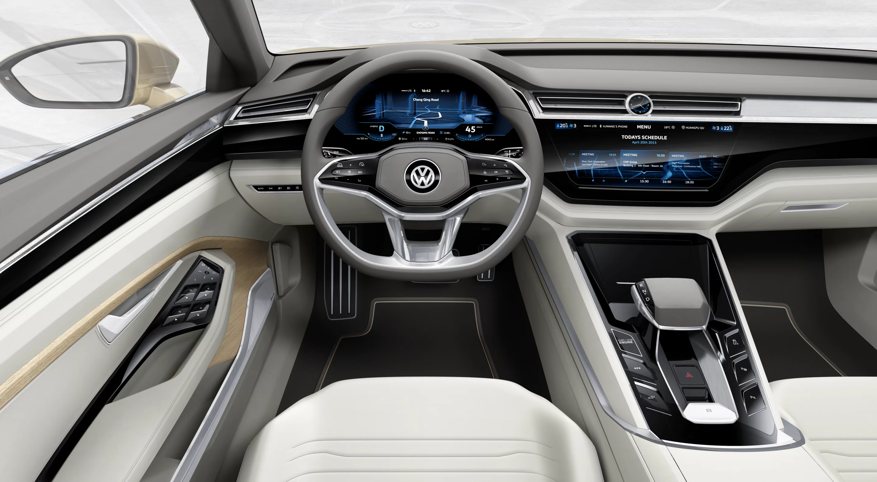 The Volkswagen C Coupé GTE cockpit