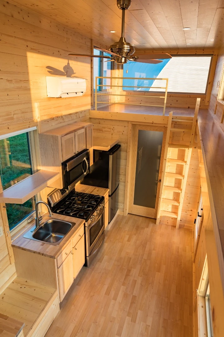 For those looking to cut the cord, the One XL can also be upgraded at cost to run off-the-grid with a full solar setup and composting toilet