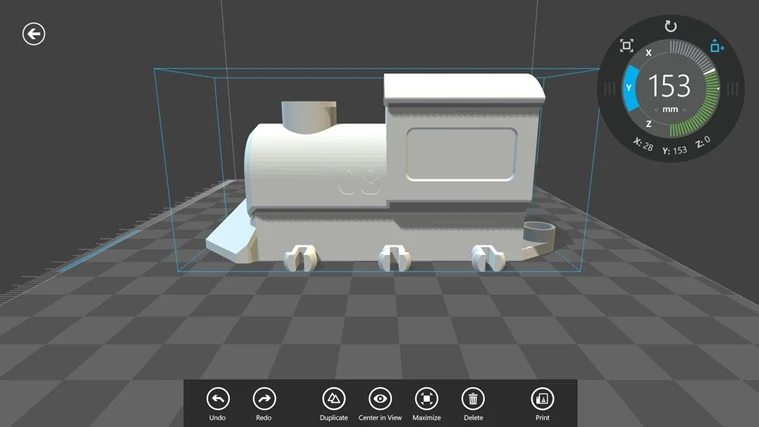 Objects designed in other applications can be loaded and printed