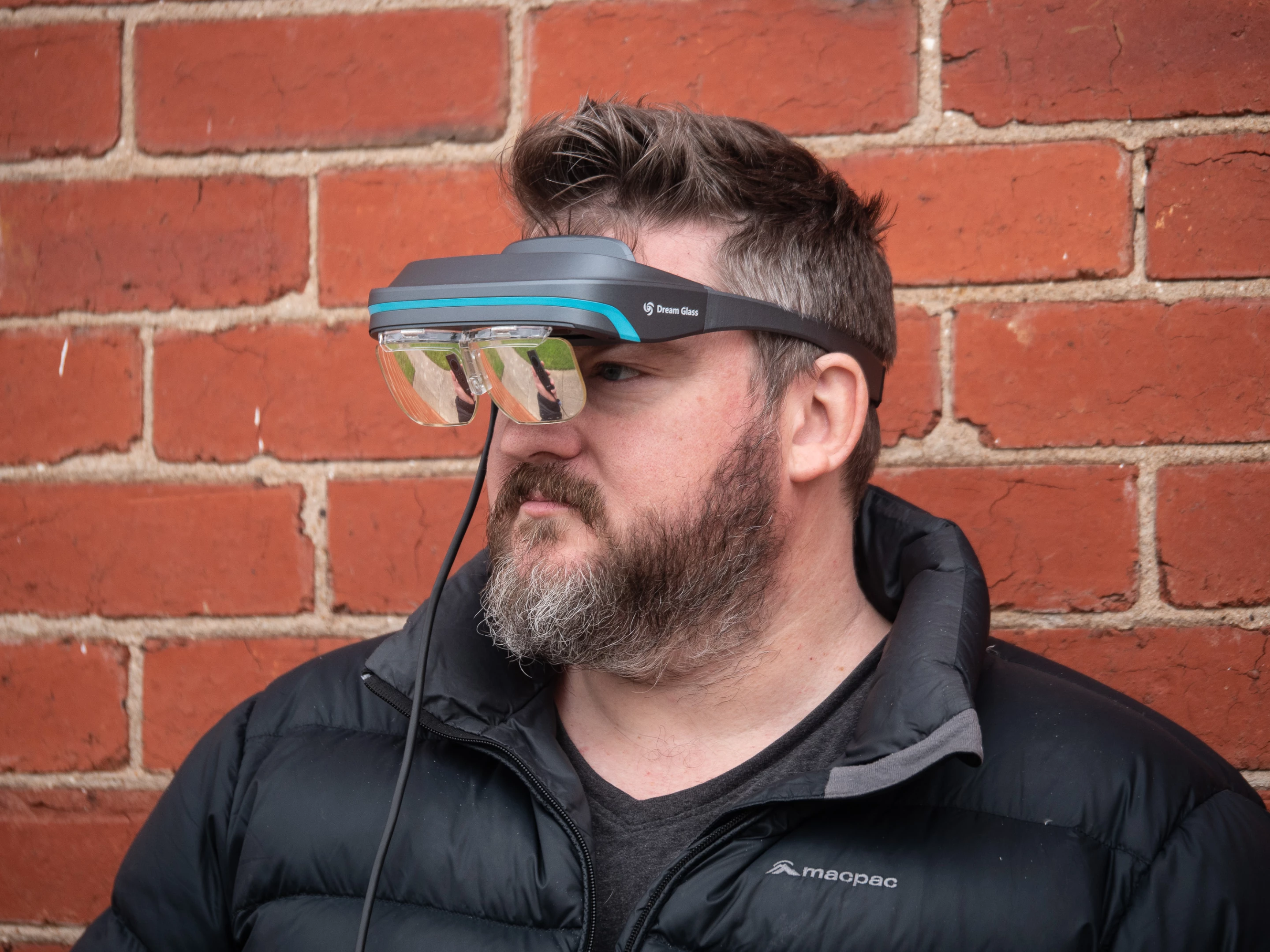 Removing the dark shade lets you see through to what's behind the screen