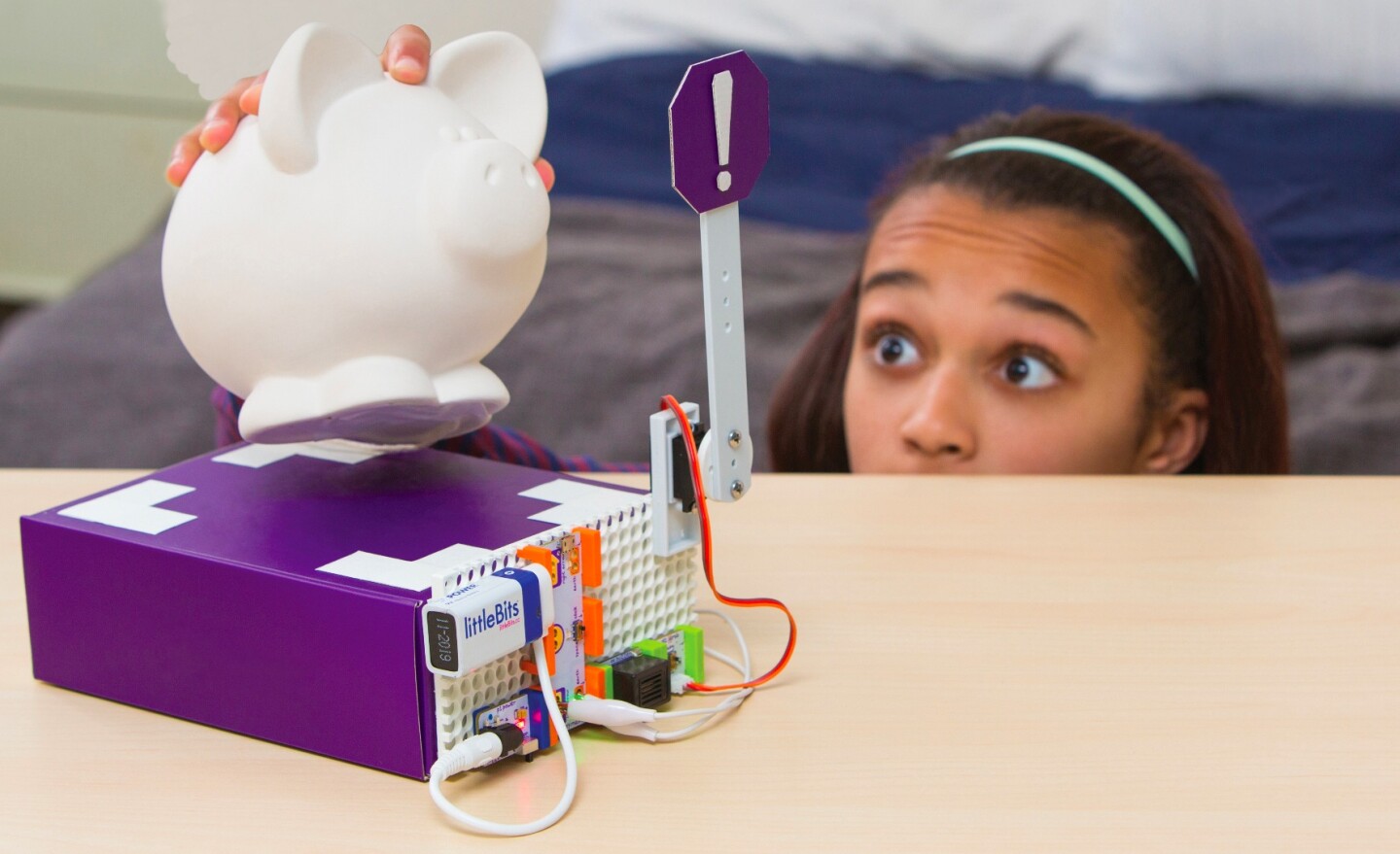 The LittleBits Rule Your Room kit lets kids create fun inventions while learning about electronics