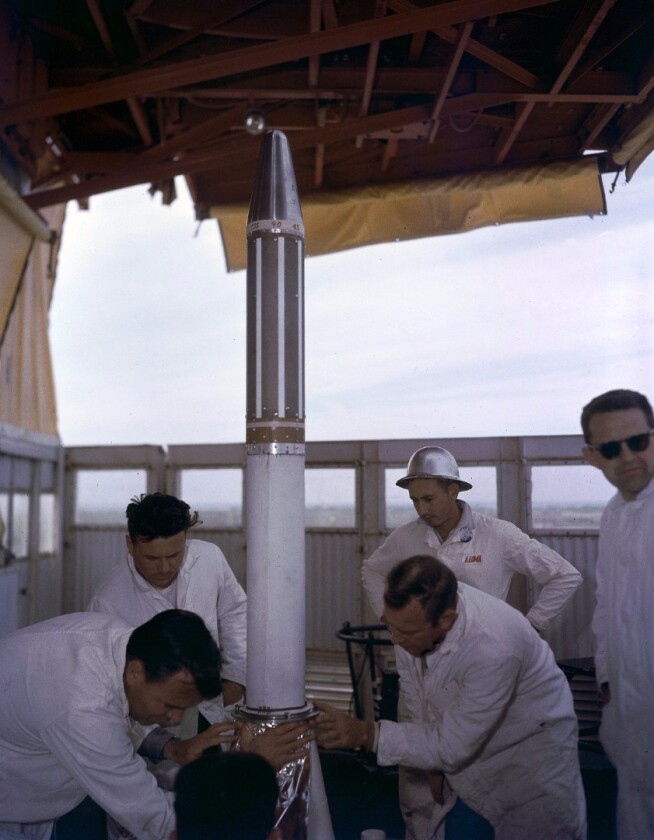 Explorer 1 on the launch pad