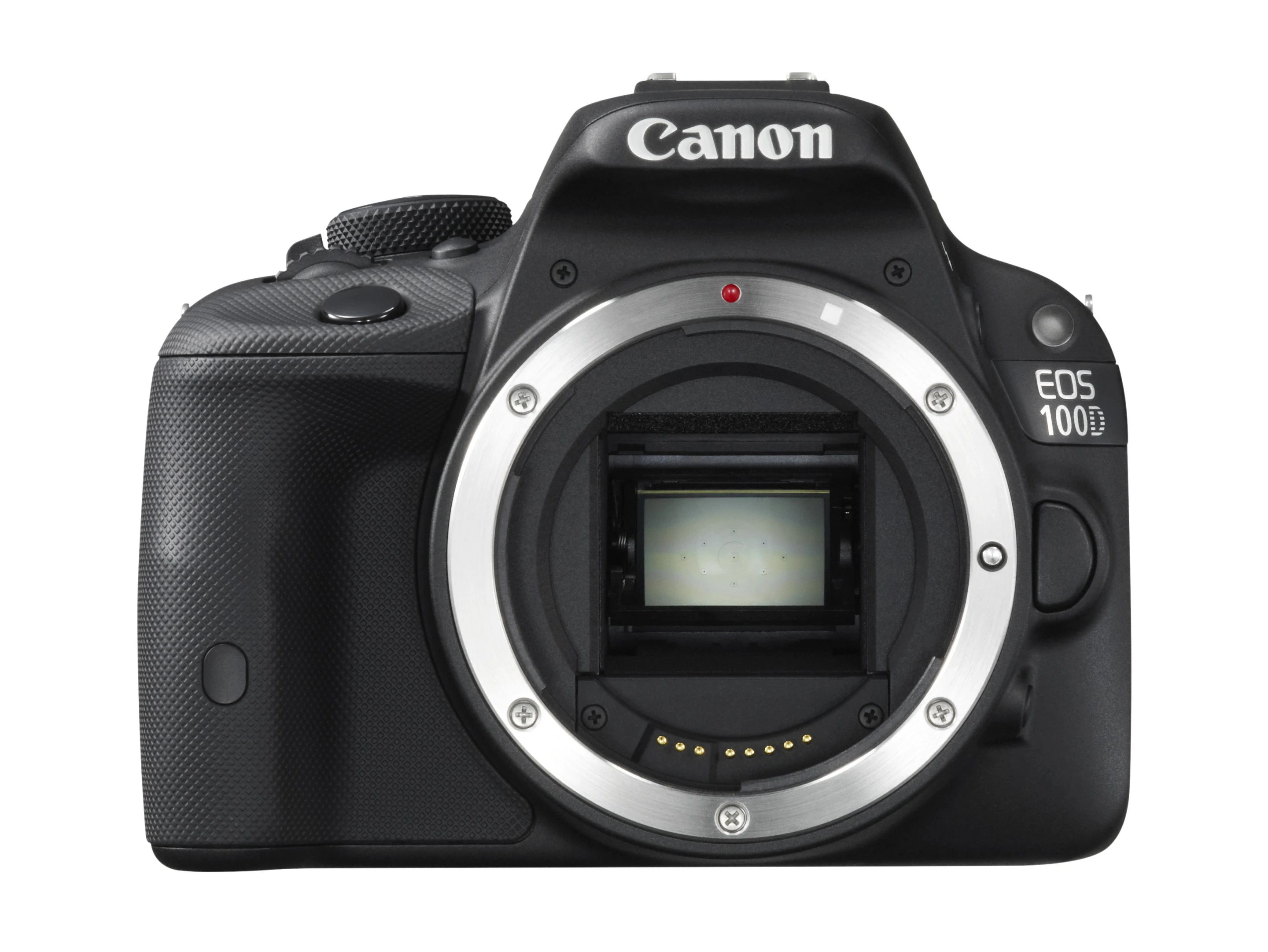The Canon EOS 100D (Rebel SL1) still manages to pack in an 18 megapixel APS-C CMOS sensor