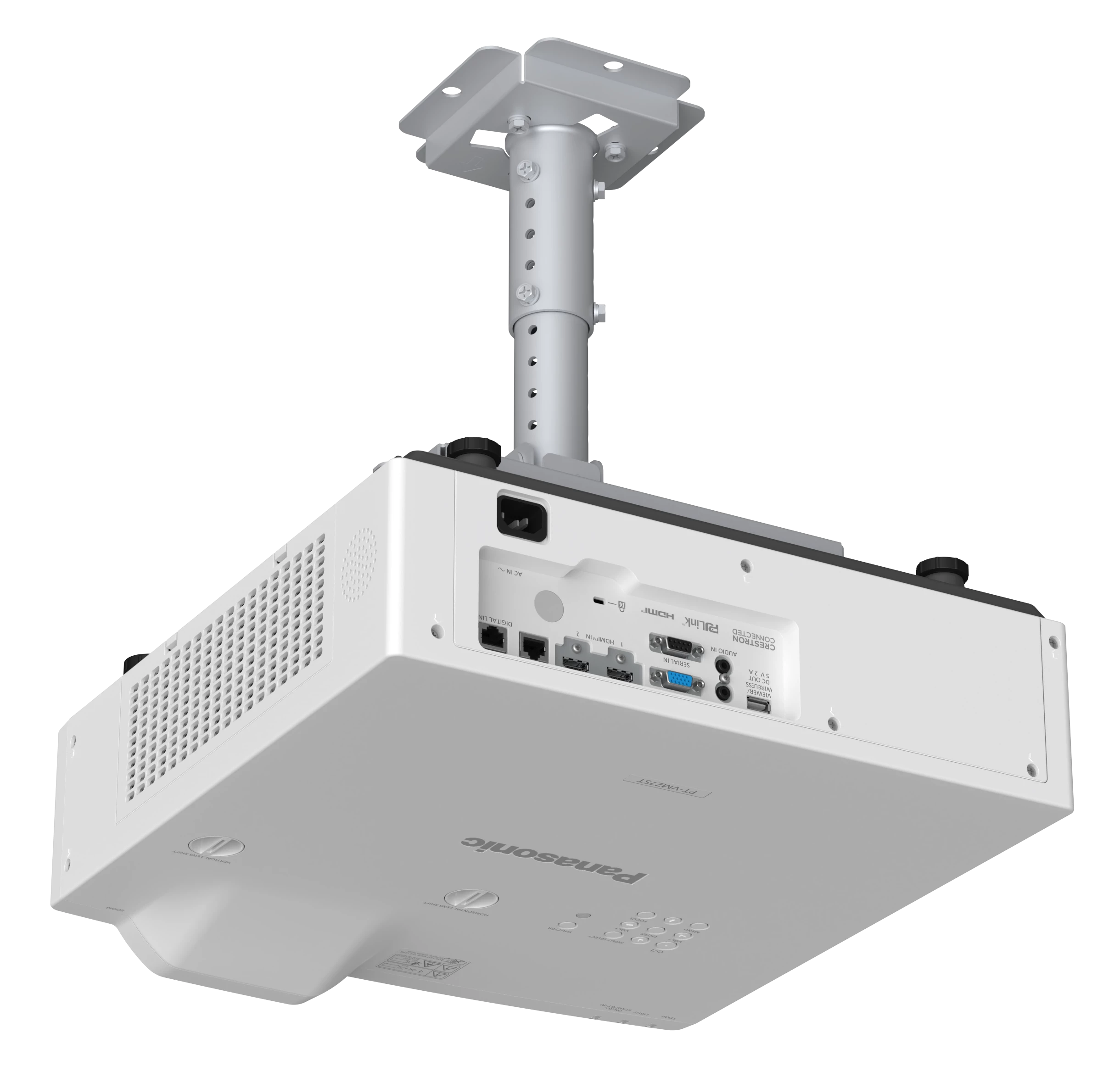 The VMZ7ST Series projector can be ceiling mounted, and sports a host of connectivity options including D-sub, Ethernet and an optional wireless dongle