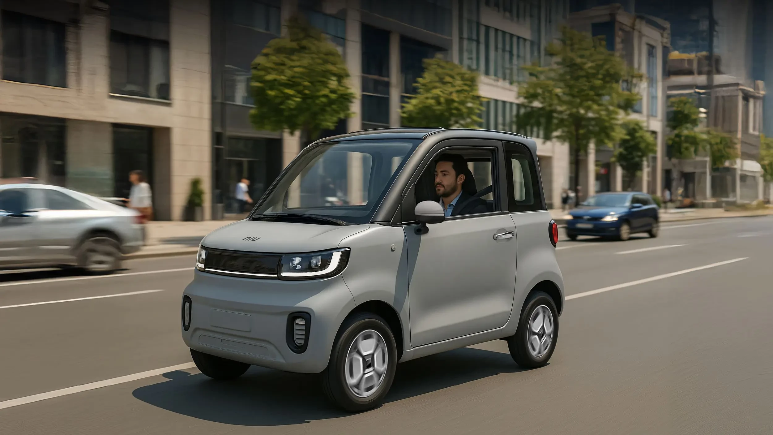 Built for city life: The NIUMM micro-EV is designed to "glide through traffic and fit into tight spaces with ease"