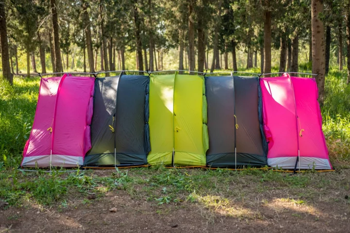 The modular RhinoWolf comes with a sleeping bag and air mattress, with the entire unit weighing in at under 6 lb