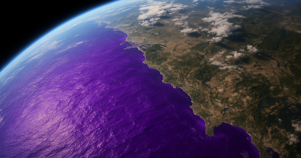 Earth’s oceans used to be green, and they could turn purple next