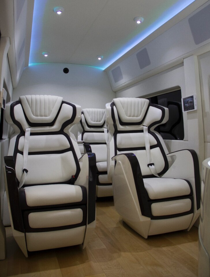 The concept is aimed at demonstrating the Transit Van's potential for ultra-premium travel