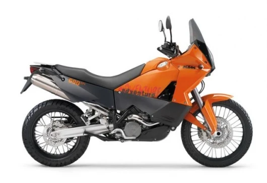 The orange 990 Adventure