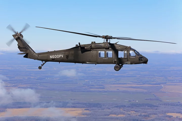 Sikorsky UH-60A Blackhawk OPV, N600PV (79-23298) during its first uncrewed flight