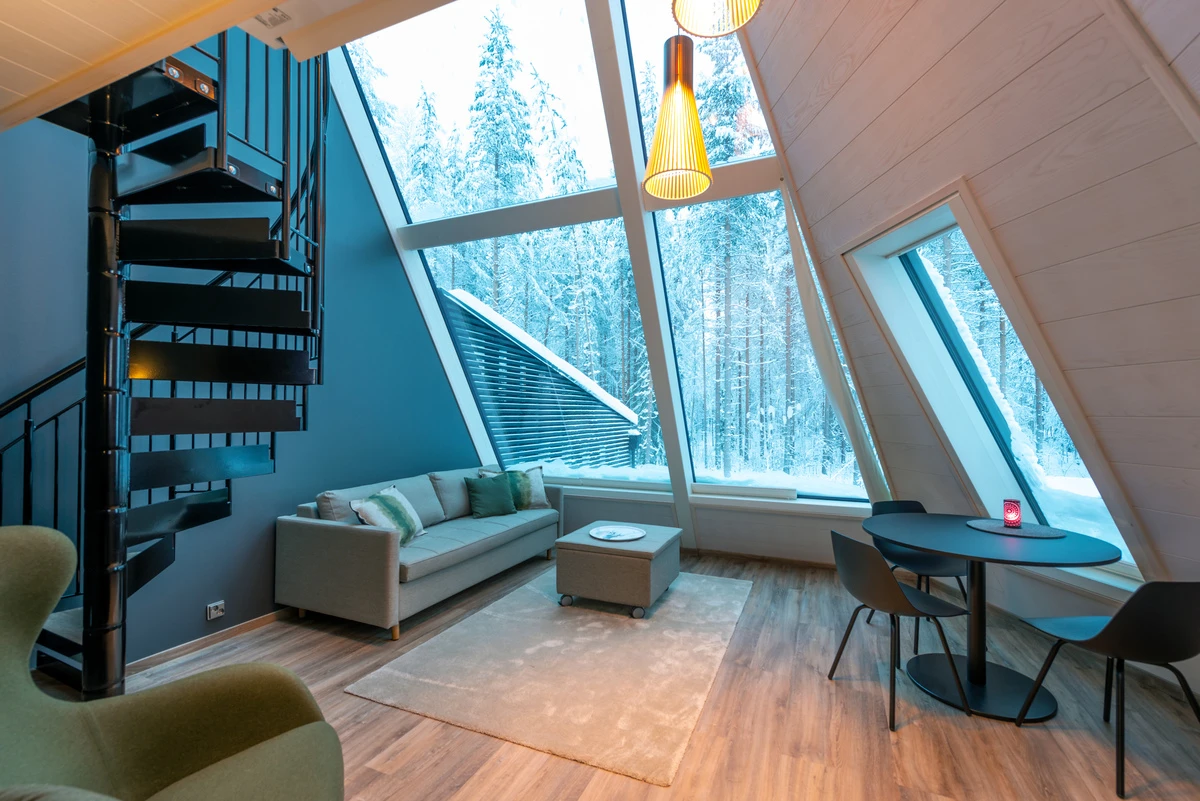 The high-standard glass apartments features all the luxuries