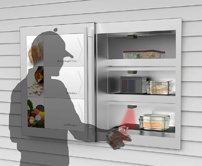 Deliveries in 2025 will use a special door to the automated storage unit