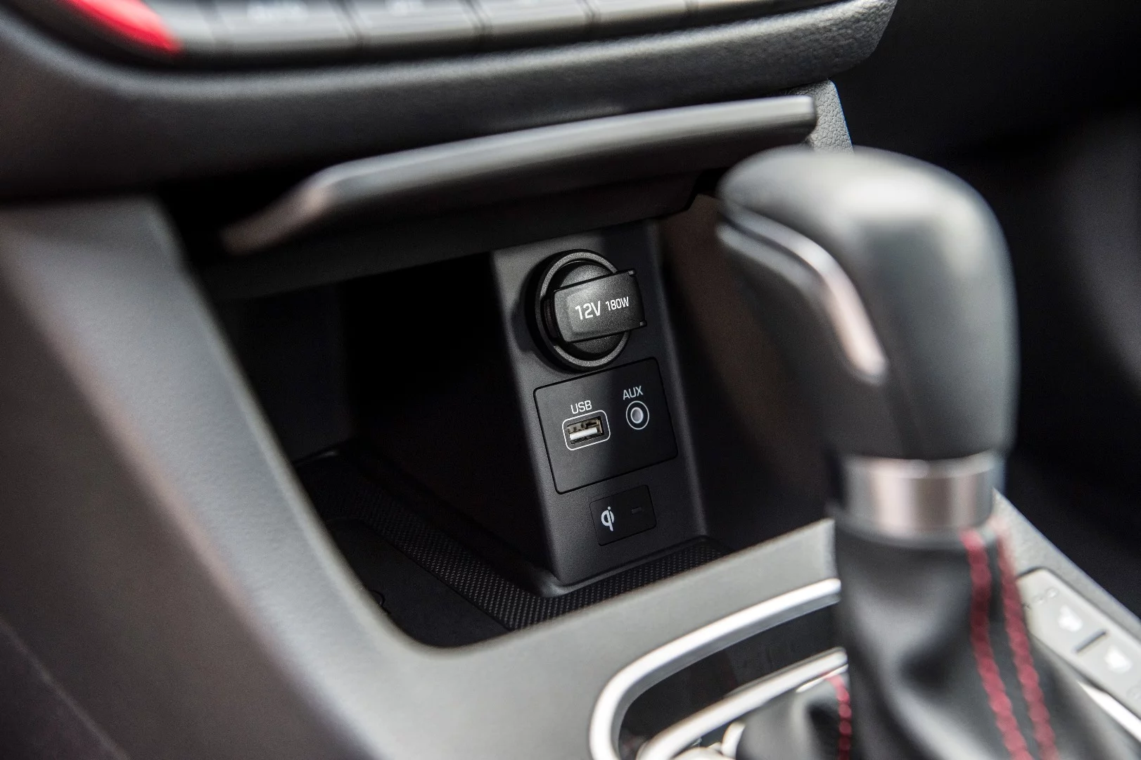 The cabin of the Elantra GT Sport is designed to feel more upmarket