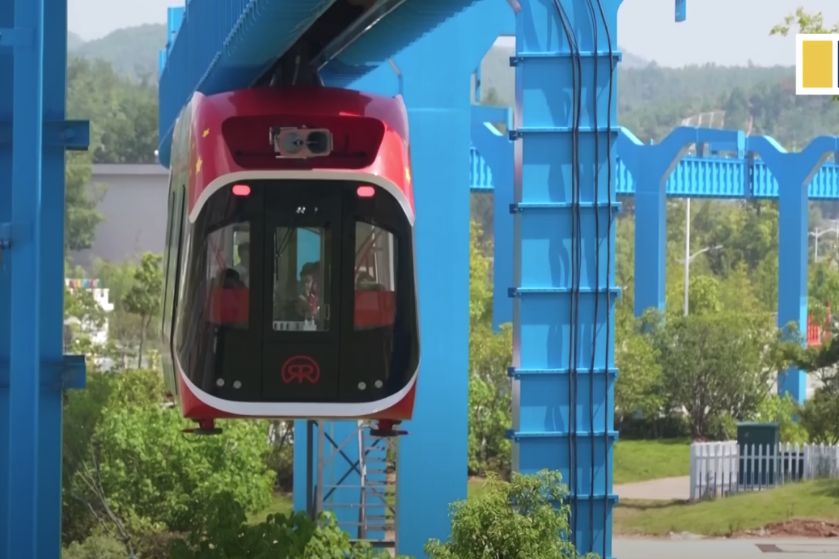 China's new permanent-magnet maglev Sky Train