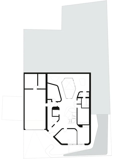 The ground floor of the OLS House