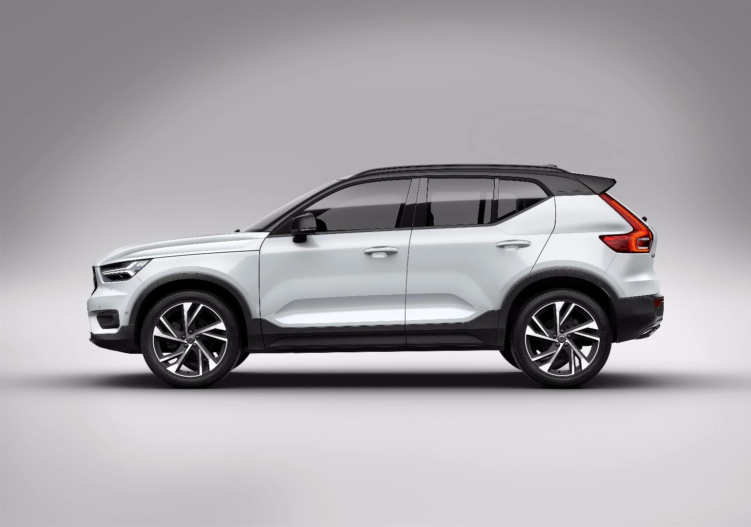 The chunky shape of the Volvo XC40