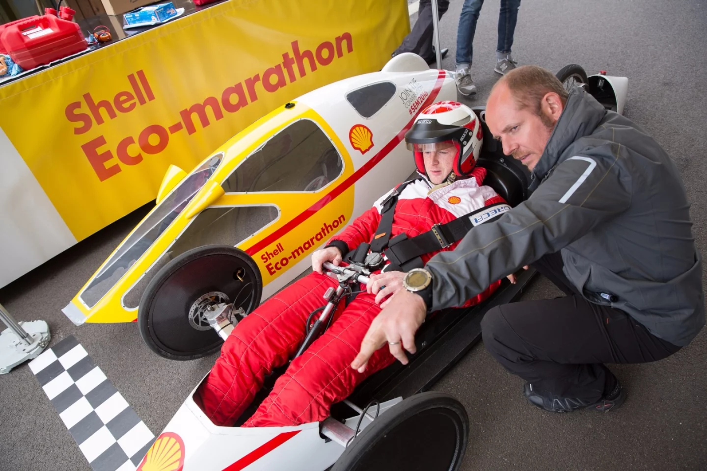 Any chance of really challenging for a good performance at the Eco-marathon gets smaller with every kilo the driver is over the minimum weights for each class