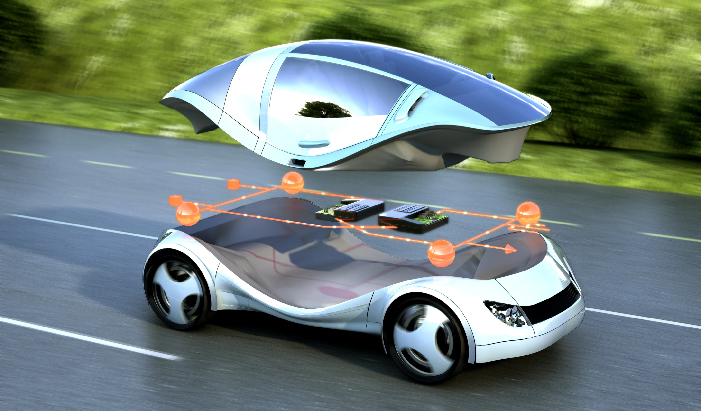The Siemens RACE prototype will allow hardware components to be updated via a plug-and-play process (Image: Siemens)
