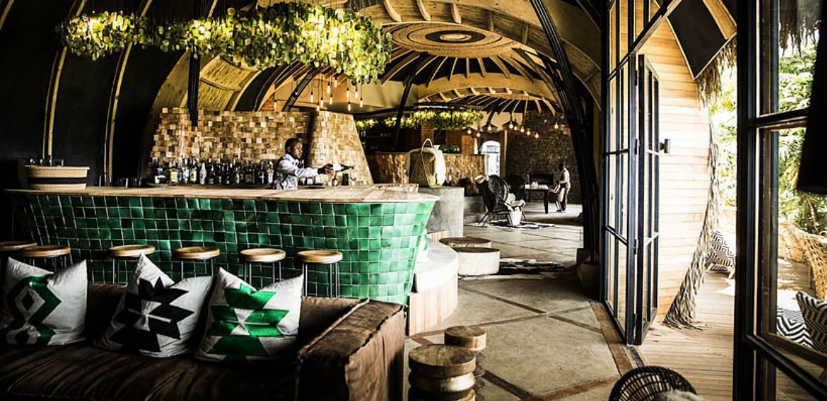 Bisate Lodge in the Volcanoes National Park, Rwanda earned a Special prize for an Interior Hotels at the 2018 Prix Versailles World Architecture Awards