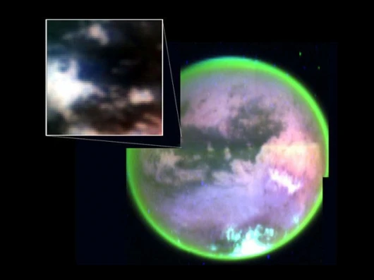 Titan's complex surface. Photo: NASA/JPL/University of Arizona