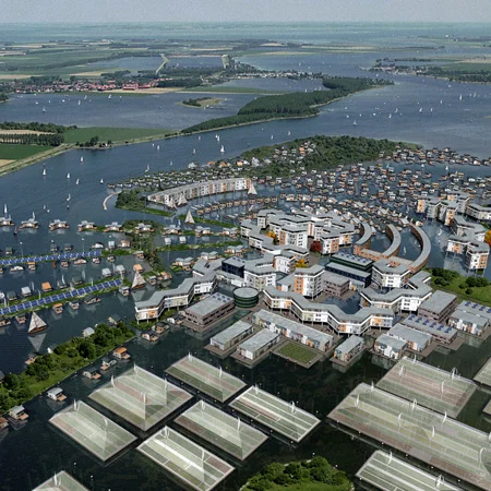 How a future "floating city" might look thanks to technology developed in the FLOATEC project
