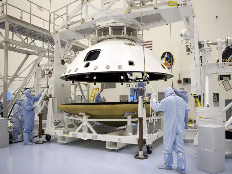 MLS Aeroshell testing(Image: NASA/Kim Shiflett)