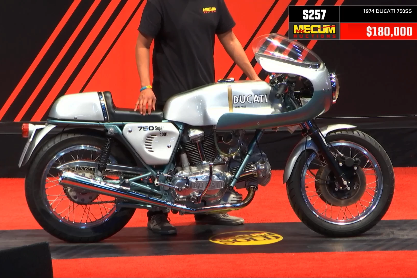 1972 Ducati 750 SS "Green Frame" sells for $198,000