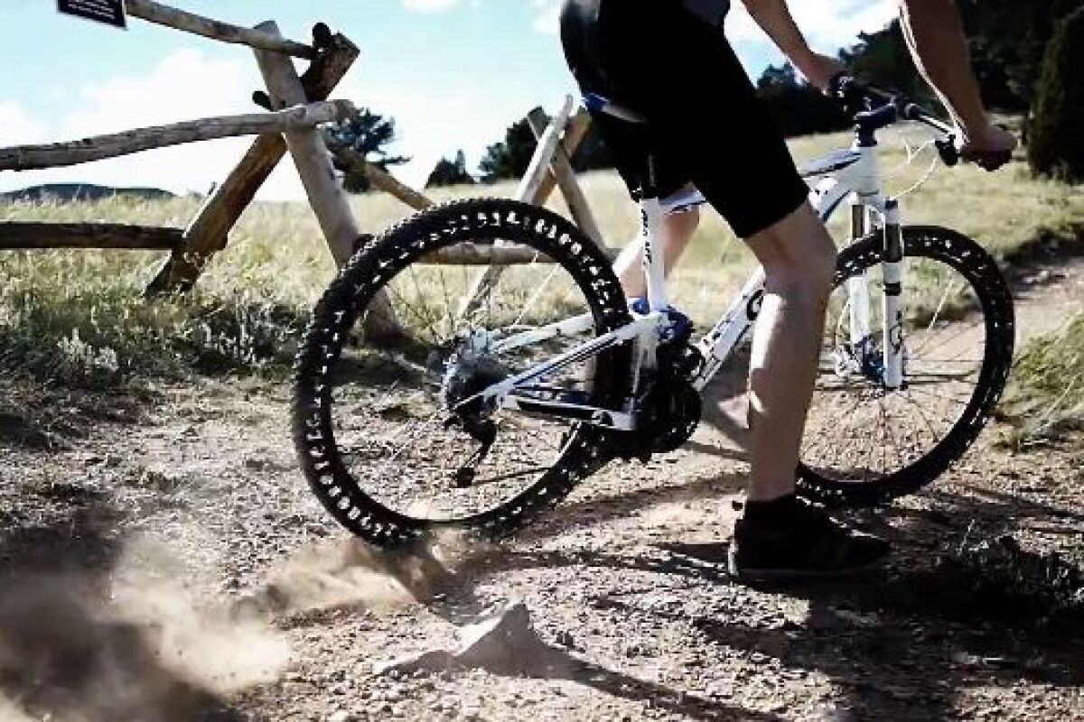 The mountain bike version of the Energy Return Wheel, being put to the test