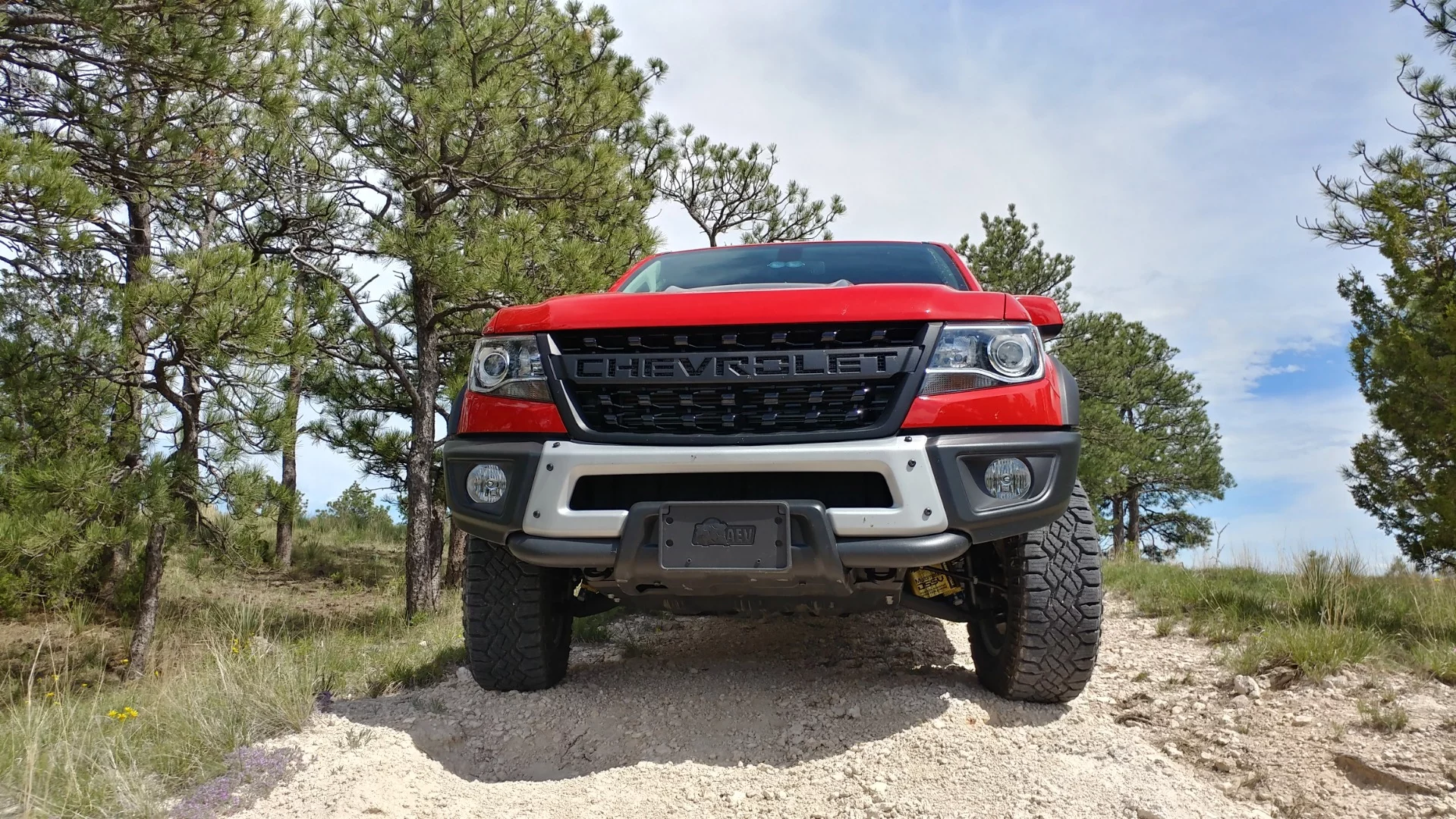 The aggressive approach clearance of the Bison package makes getting into tighter places easier