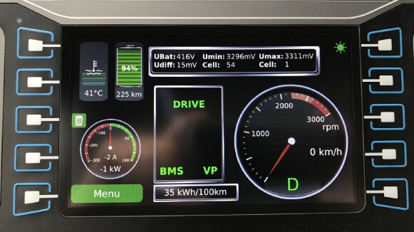 Iridium's digital display breaks down important battery and system information