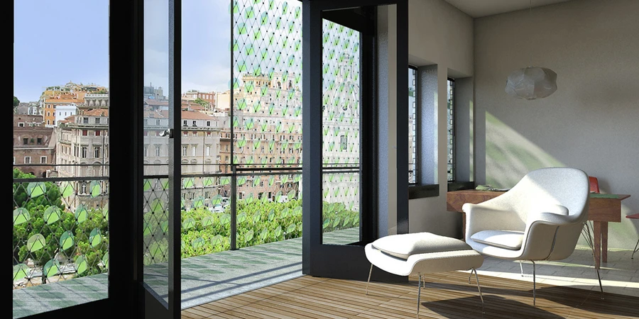 Solar Ivy captures the sun's energy whilst creating a pleasing visual aesthetic(Image by Solar Ivy/SMIT)
