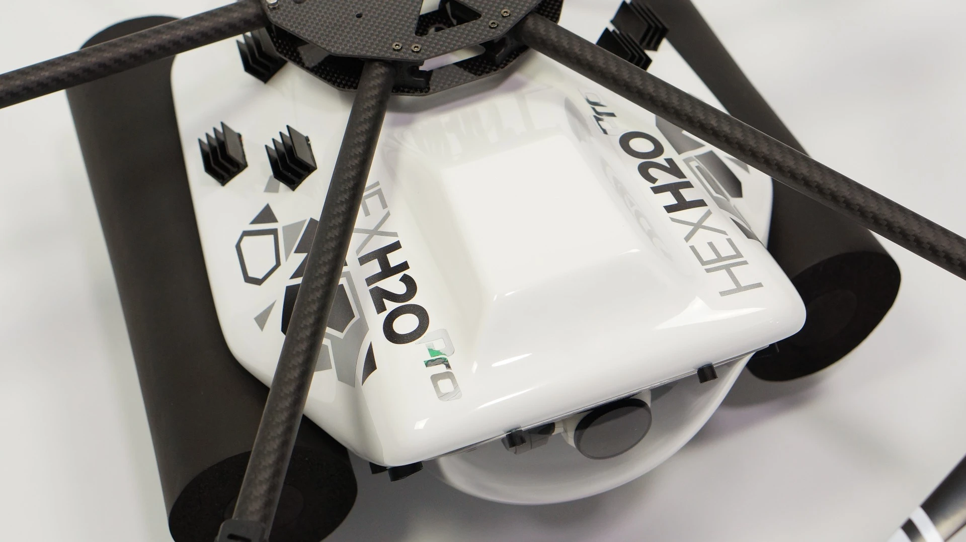 The HexH20 uses two buoyancy aids to stay afloat