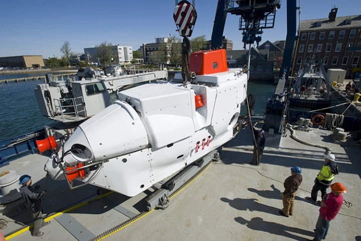 After almost half a century in service, the revamped Alvin submersible is once again heading for deep water