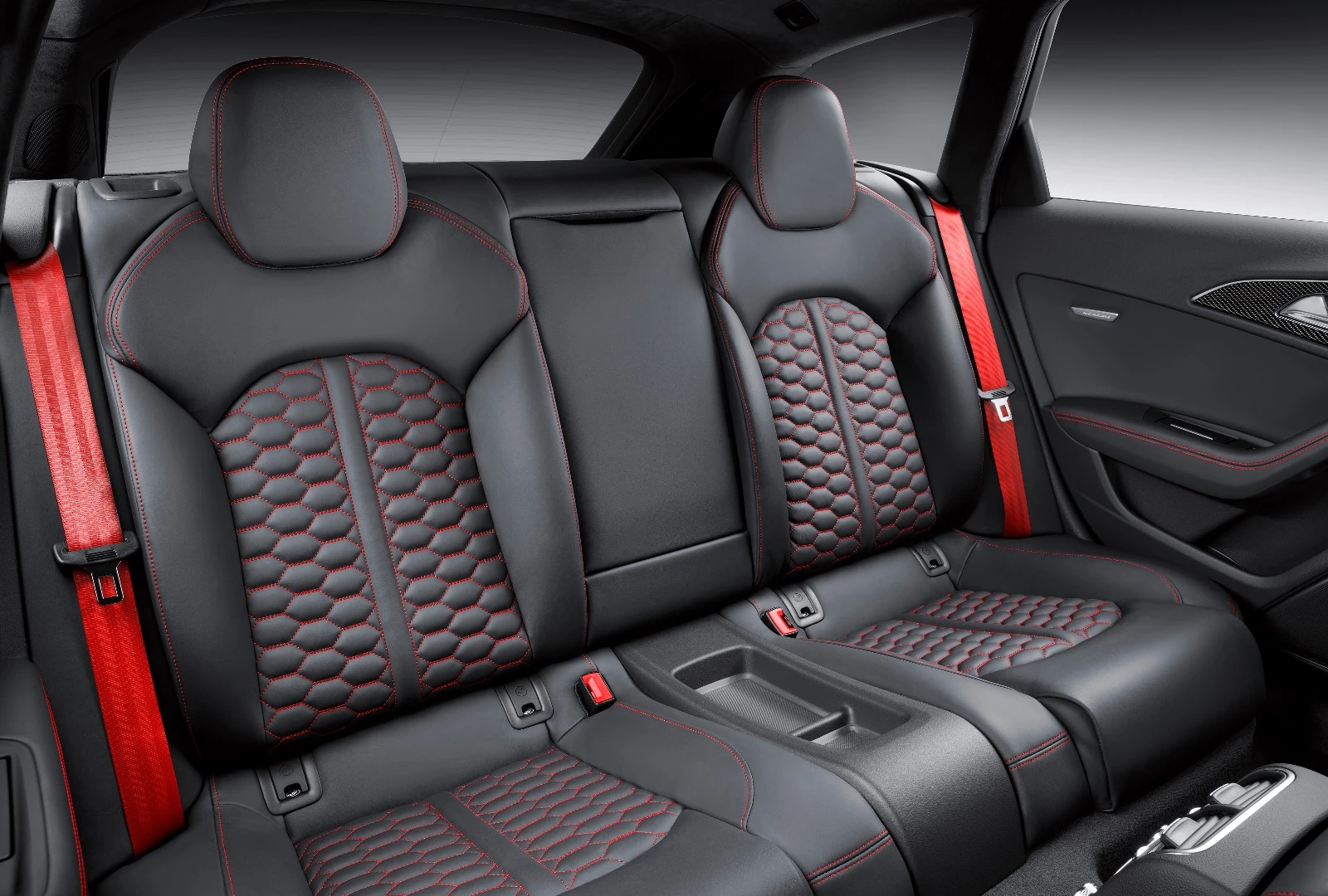 Rear seat passengers get bucket-style seats in the RS6