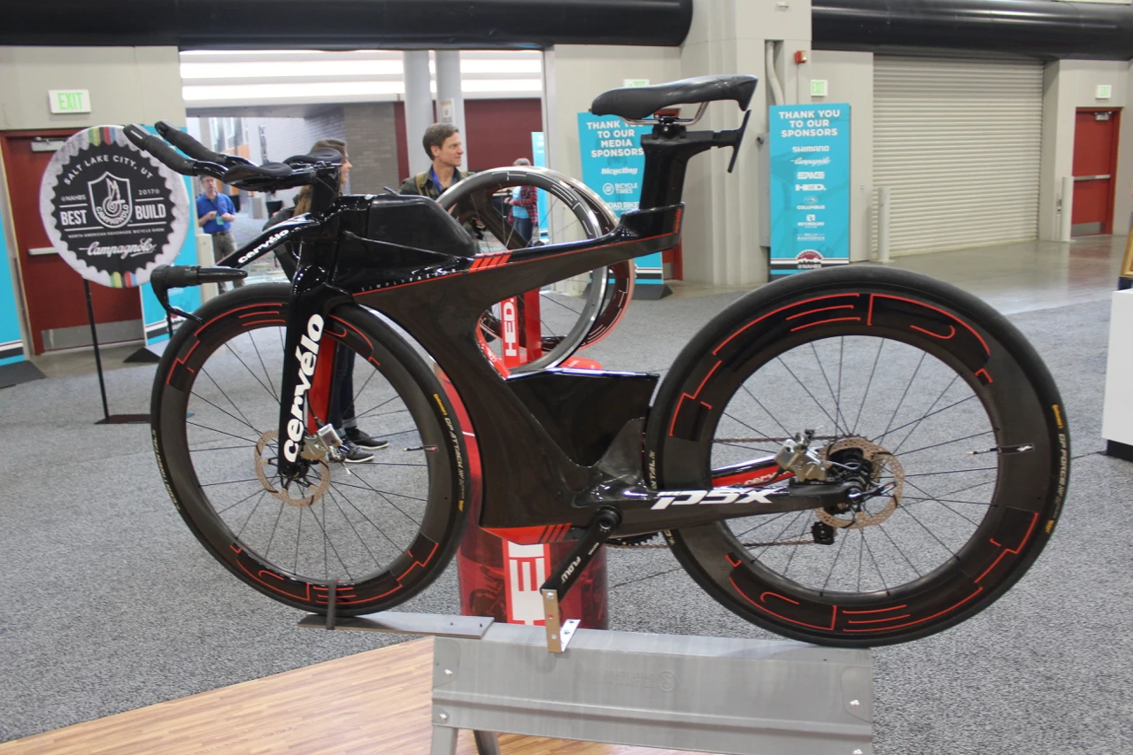 This ultra-aerodynamic triathlon bike was made for Cervelo by HED