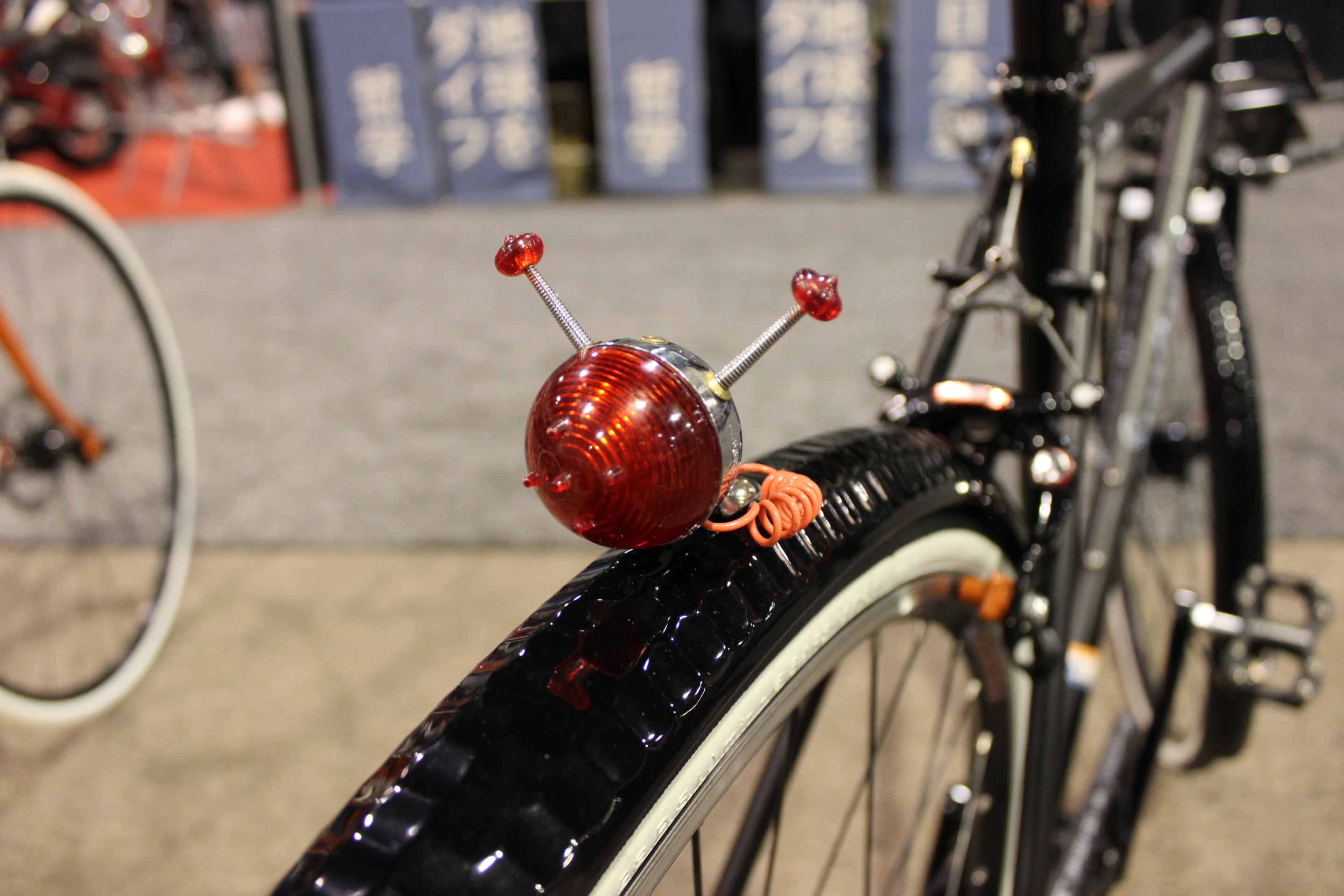 This wacky tail light from Speedhound actually works – although the use of an extra, brighter blinky is also advised