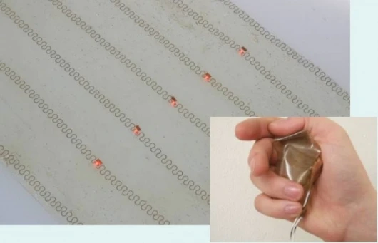 Stella project is working on stretchable substrates with LEDs (TU Berlin)