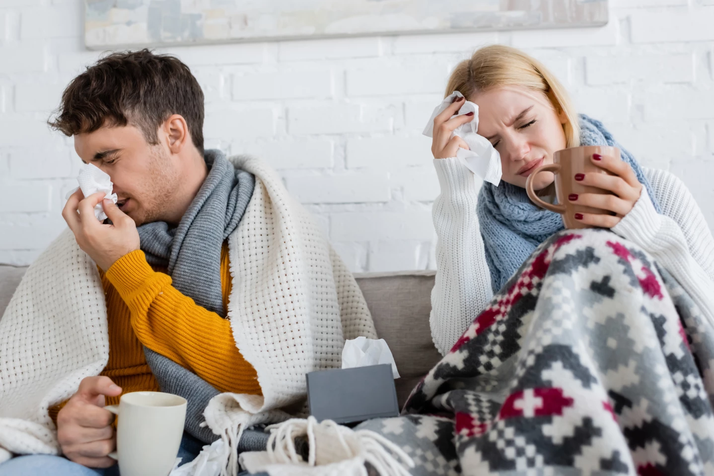 Men and women mount different immune responses when they get a cold, which could explain the different ways they report their symptoms