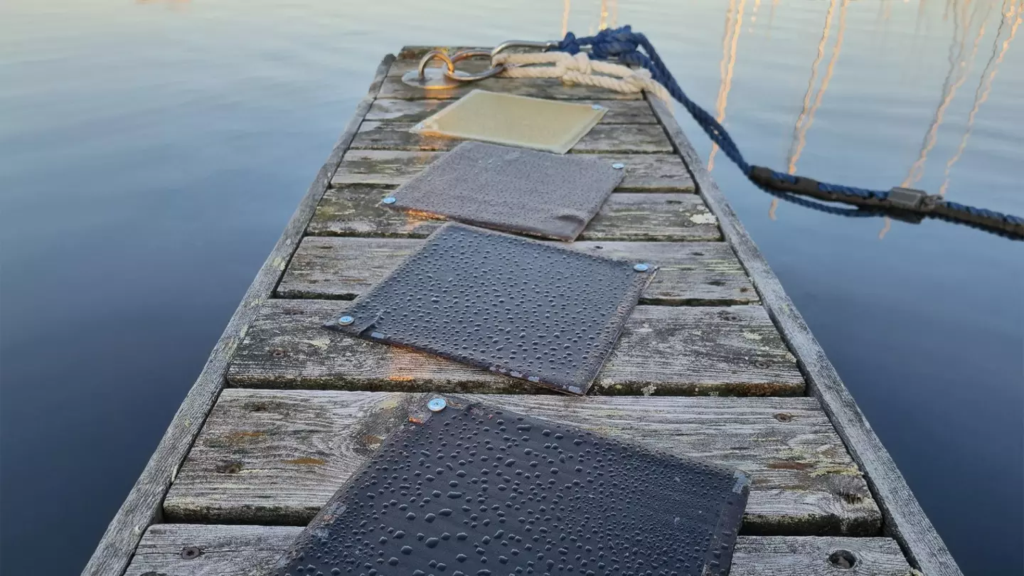 Panels made from the resins were weather-tested in a harbor for 90 days to gauge the effects of water, ultraviolet radiation, temperature, and humidity