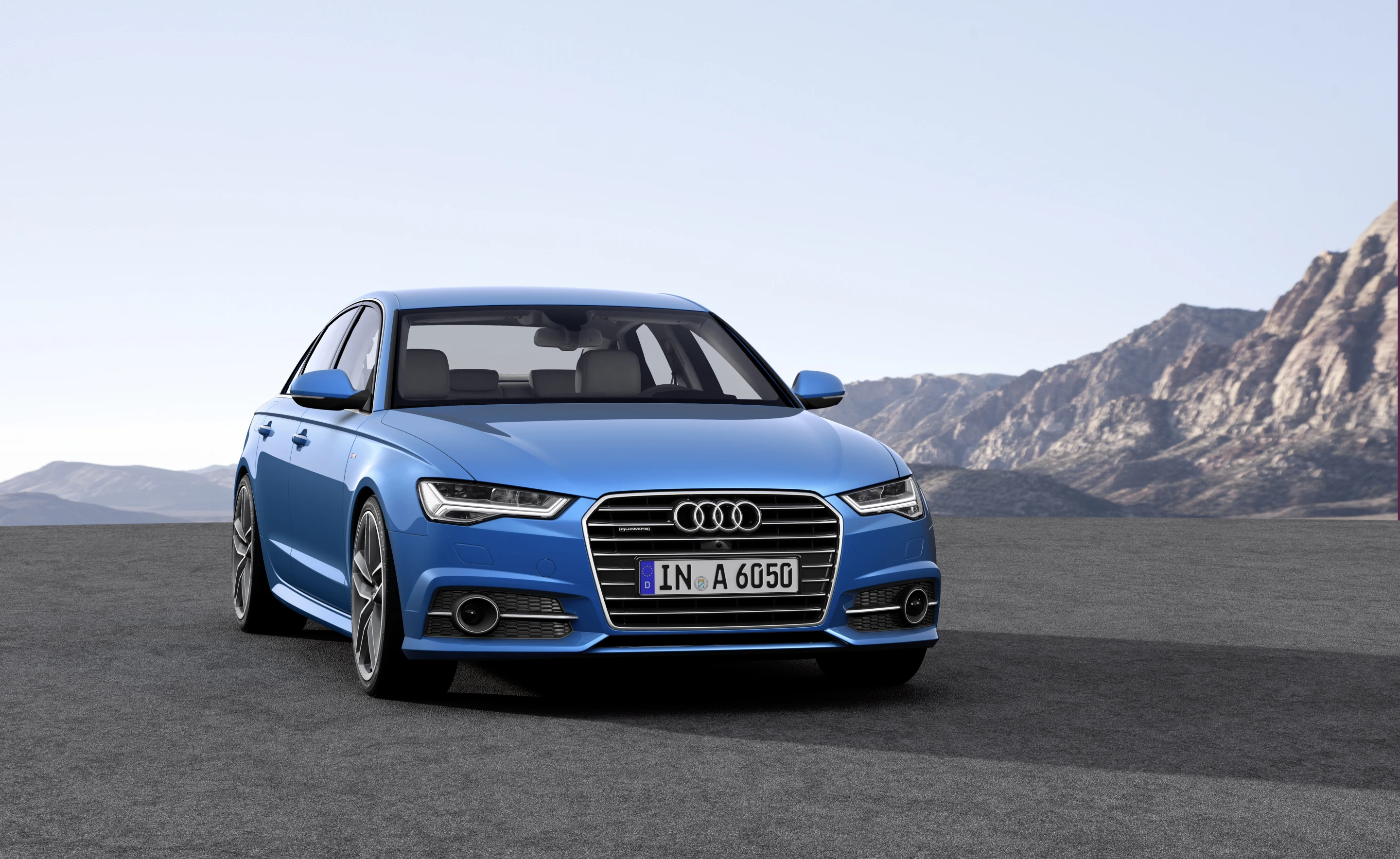The A6 takes on the BMW 5-series and Mercedes E-Class