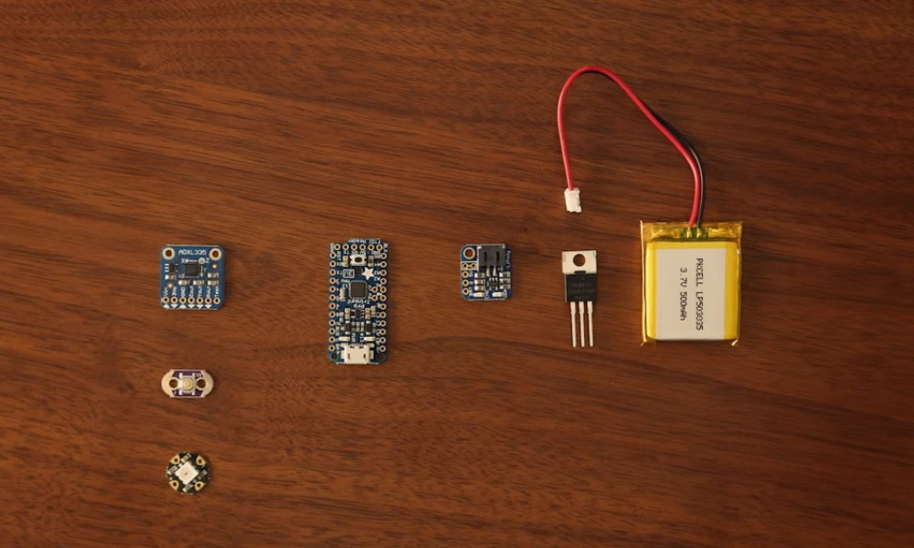 The Netflix socks comprise an Arduino microcontroller, an accelerometer, a battery, and more besides