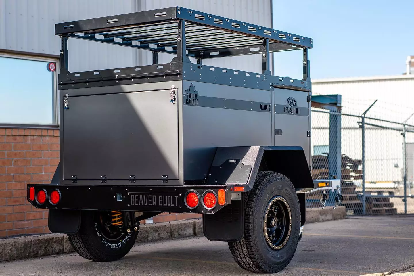 The tailgate drops down for interior access and becomes a large worktop