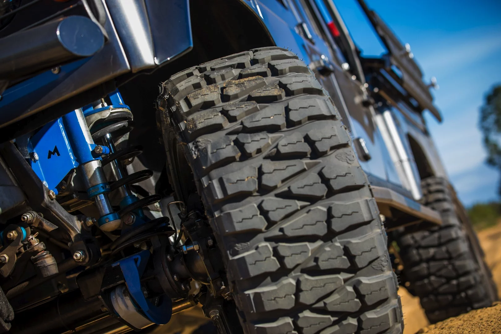 ECD adds a custom suspension system with 2-in lifted coil springs