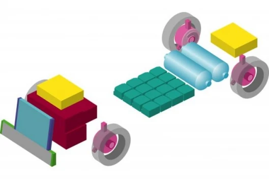 Fuel Cell Vehicle Schematic