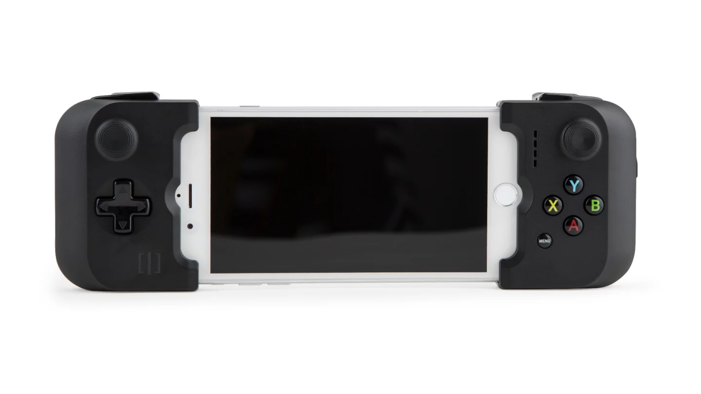 Gamevice shown on an iPhone 7 Plus