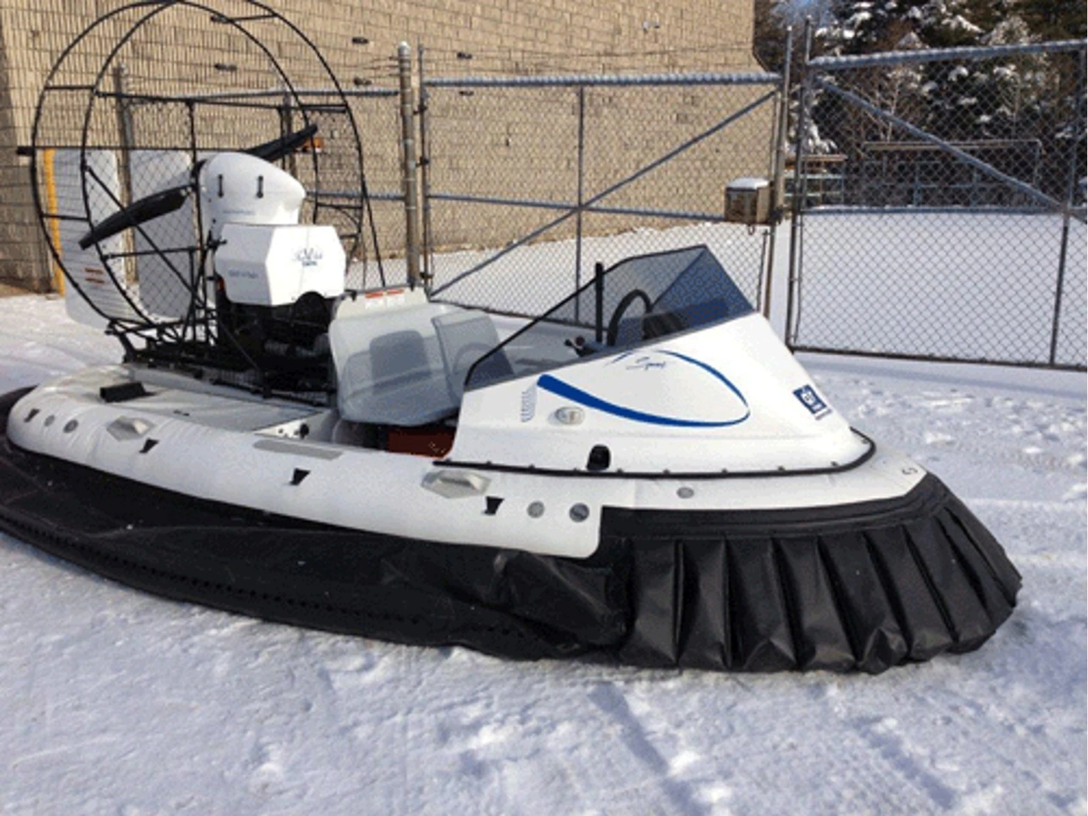 AirRider hovercraft showing hybrid skirt