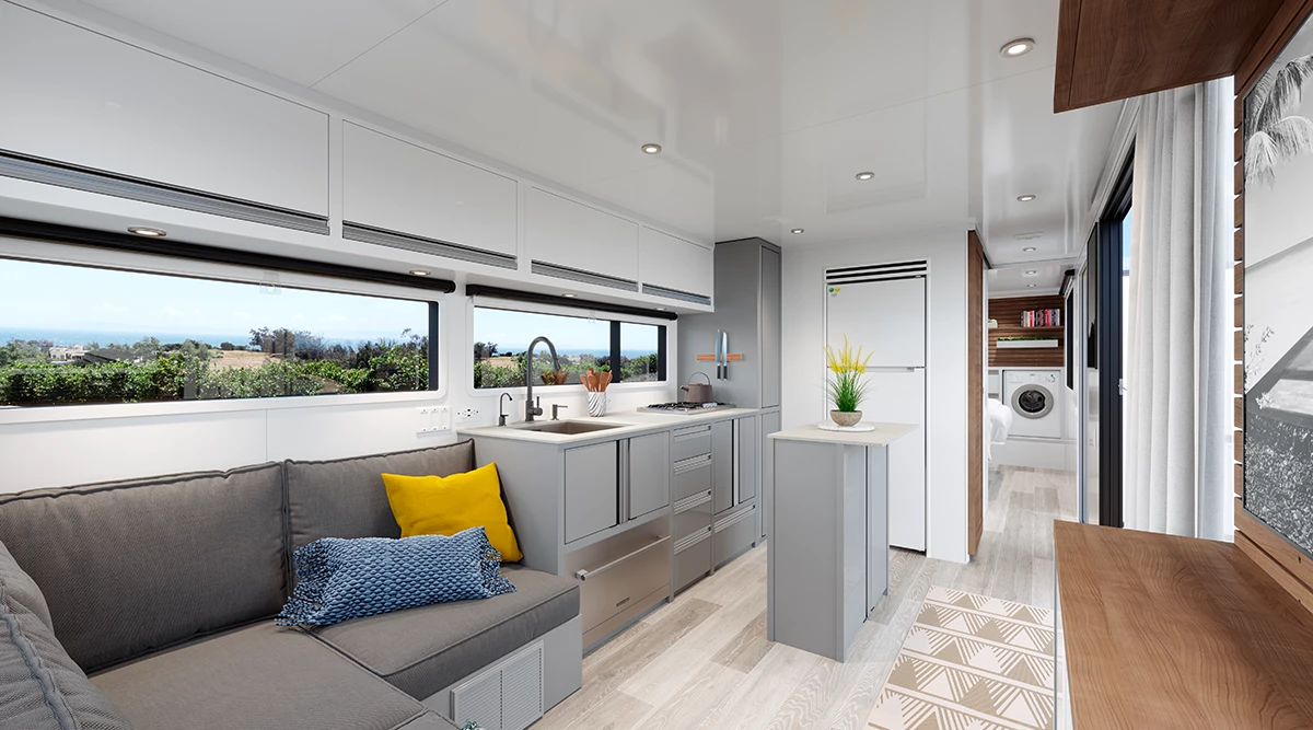 Living Vehicle 2020 is designed for extended and full-time off-grid use