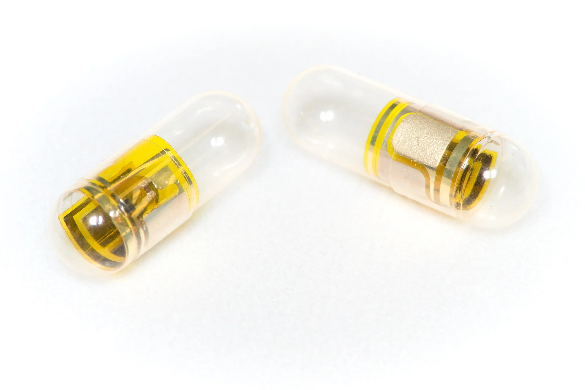 A couple of the ID-Capsules, with ID-Tags inside